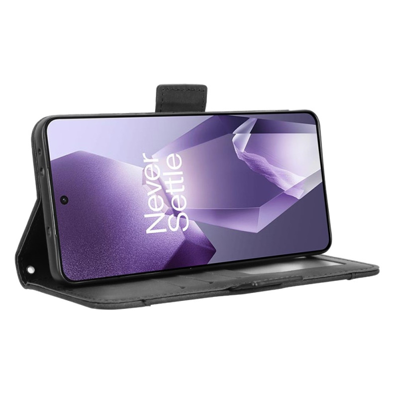 OnePlus 13R Case -lompakkokotelolle Shell Phone Case Extra Card - musta