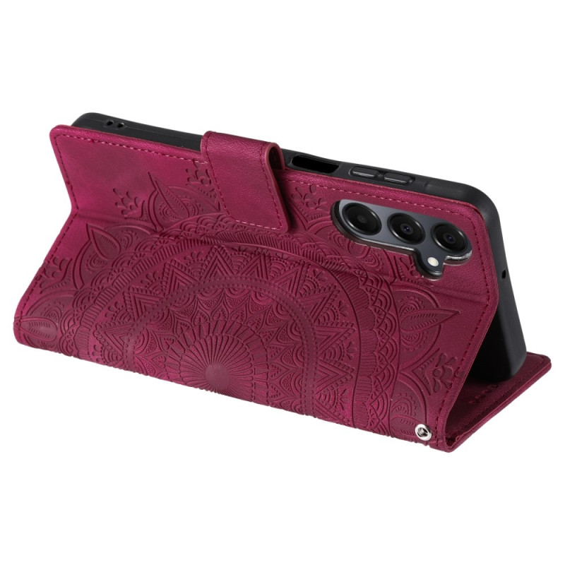 For Samsung Galaxy A26 Lommebok Deksel Shell Mandala Blomstermønster