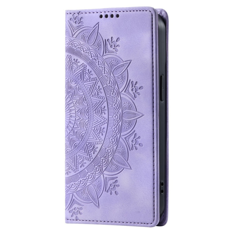 Til Samsung Galaxy S25 tegnebogscover Cover Shell Mandala Blomstermønster