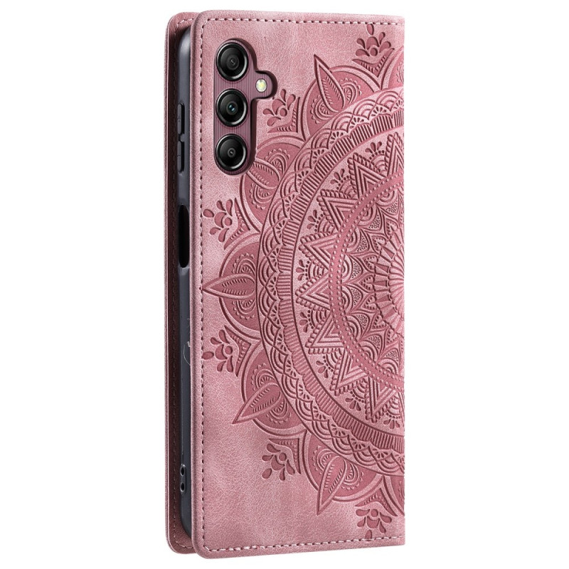 Til Samsung Galaxy S25 tegnebogscover Cover Shell Mandala Blomstermønster