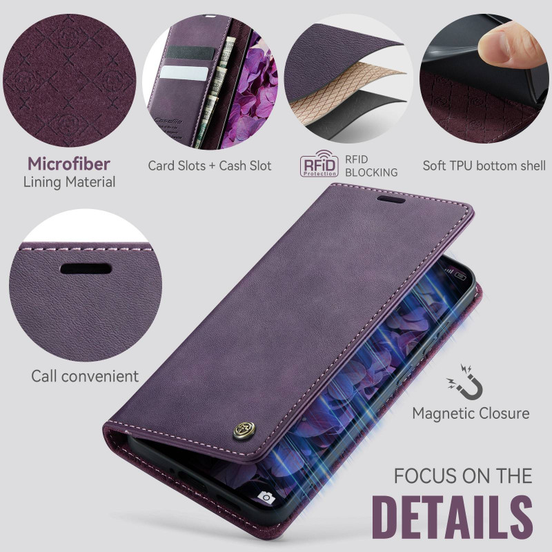 CASEME Retro Wallet Case for Xiaomi Poco M8 Pro 5G / Xiaomi Redmi Note 15 Pro+ 5G