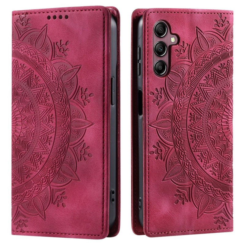 Til Samsung Galaxy S25 tegnebogscover Cover Shell Mandala Blomstermønster
