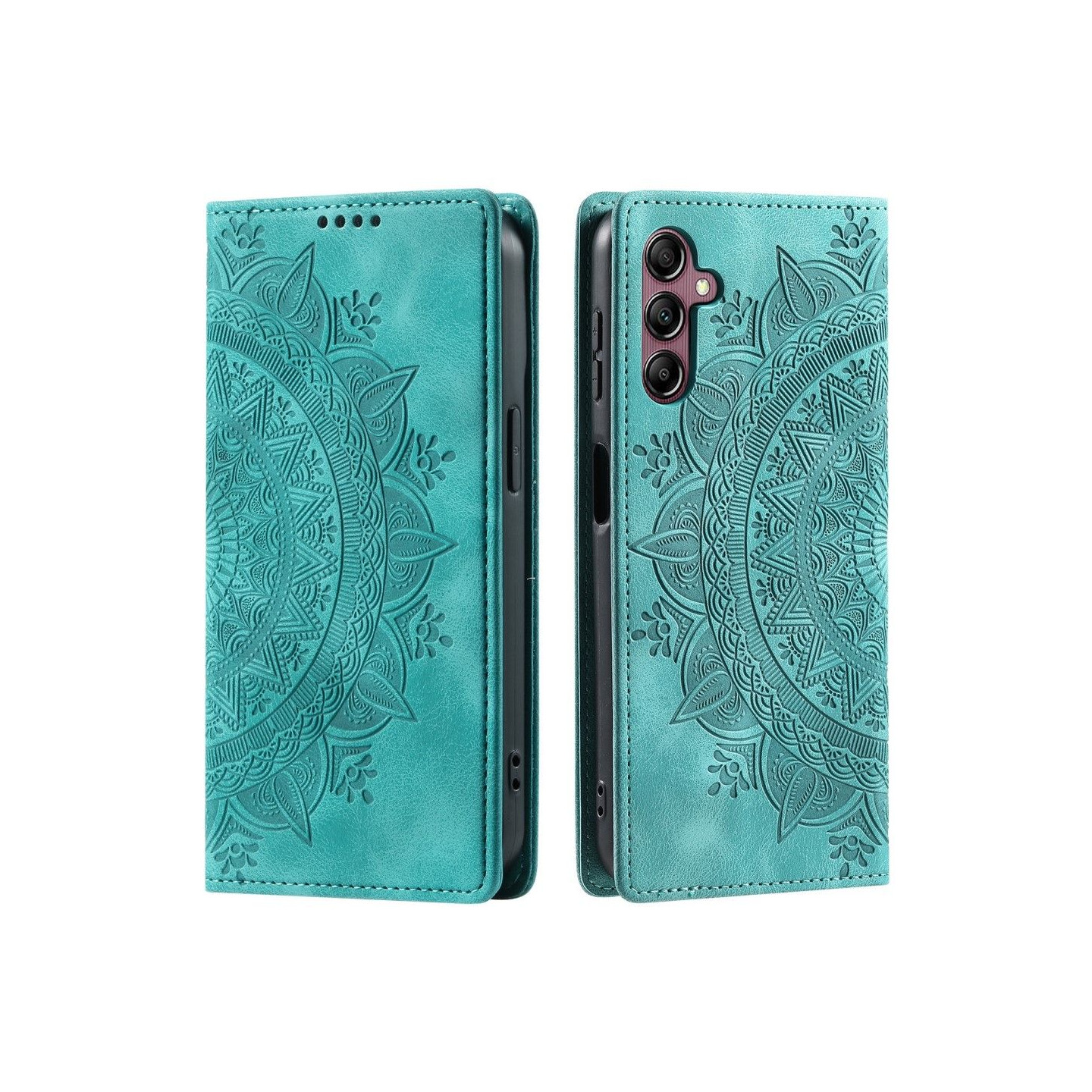 For Samsung Galaxy S25 Wallet Case Cover Shell Mandala Flower Pattern