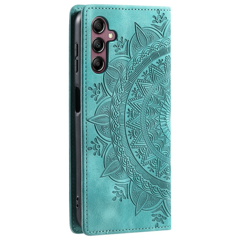 For Samsung Galaxy S25 Lommebok Deksel Shell Mandala Blomstermønster