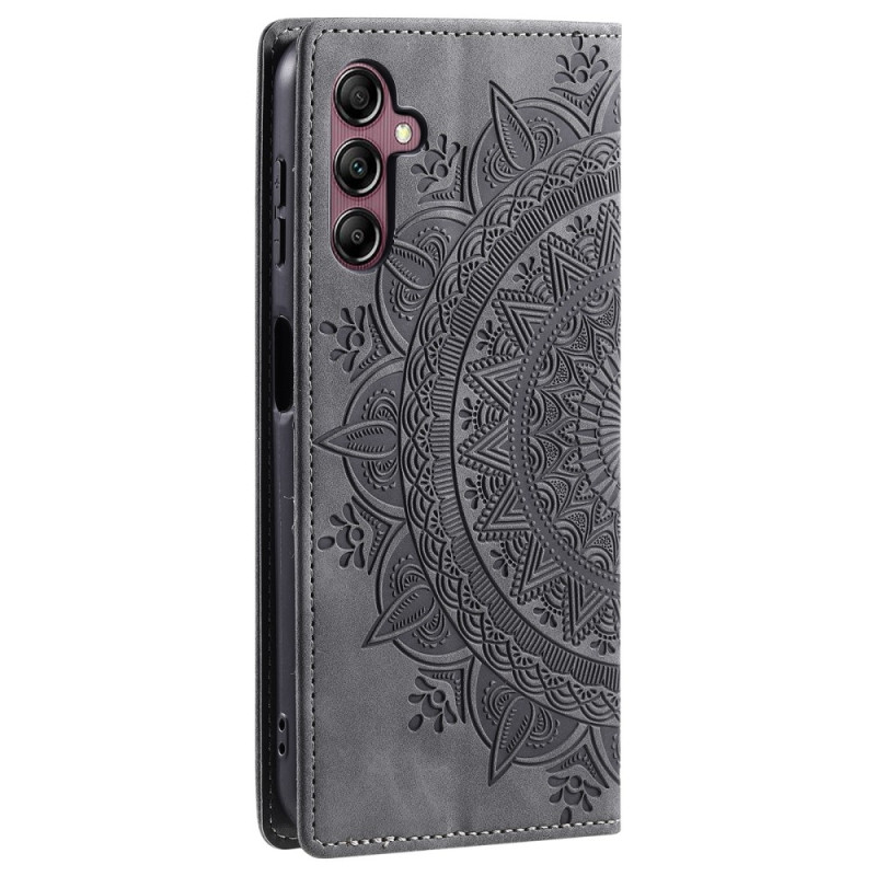 For Samsung Galaxy S25 Lommebok Deksel Shell Mandala Blomstermønster