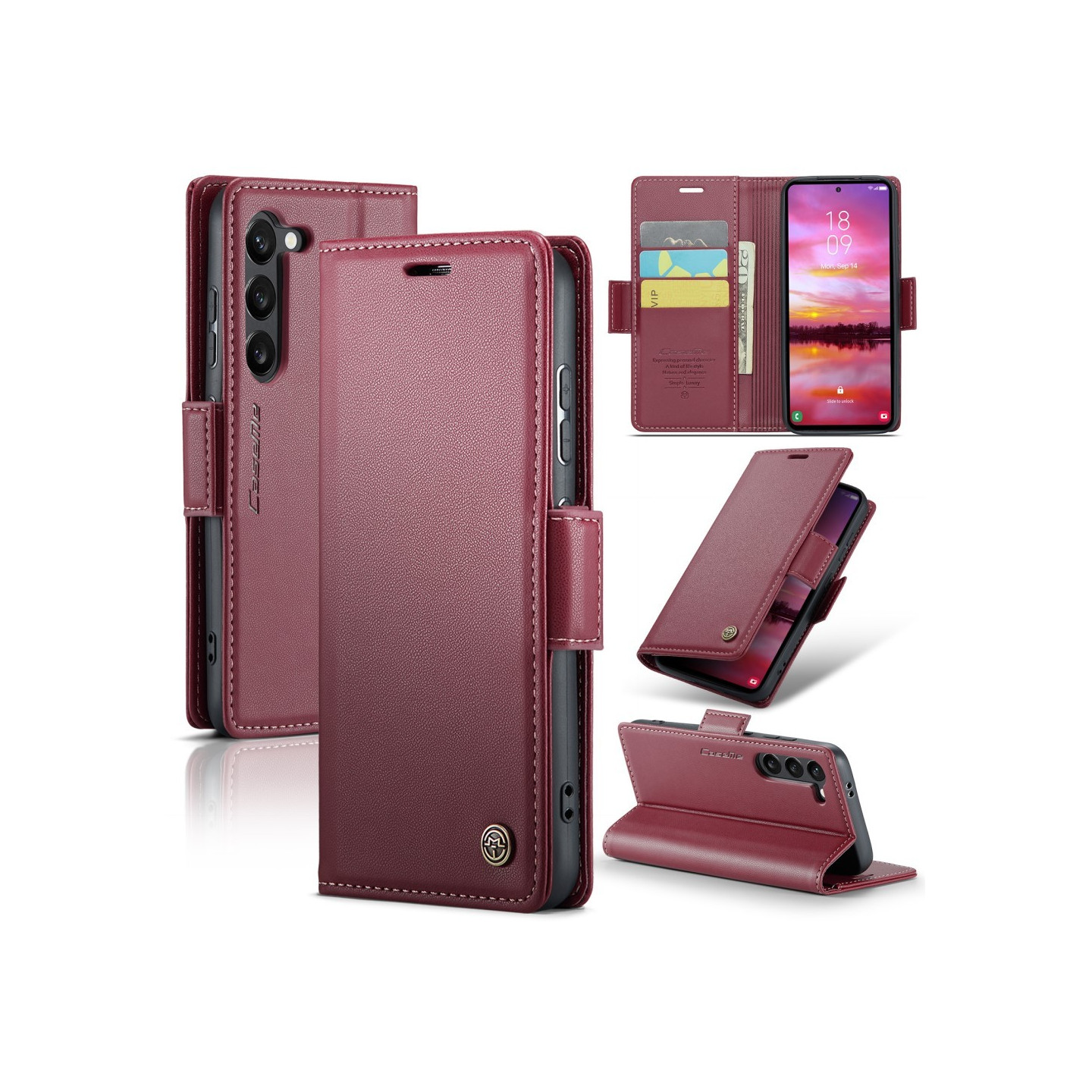 CASEME Retro Wallet Case for Samsung Galaxy S25