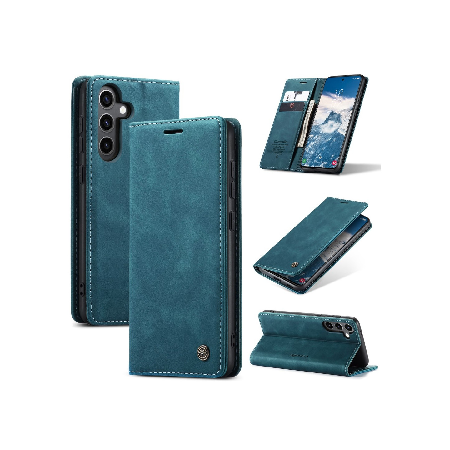 CASEME Plånboksfodral Samsung Galaxy S25+ (S25 Plus) - Blå