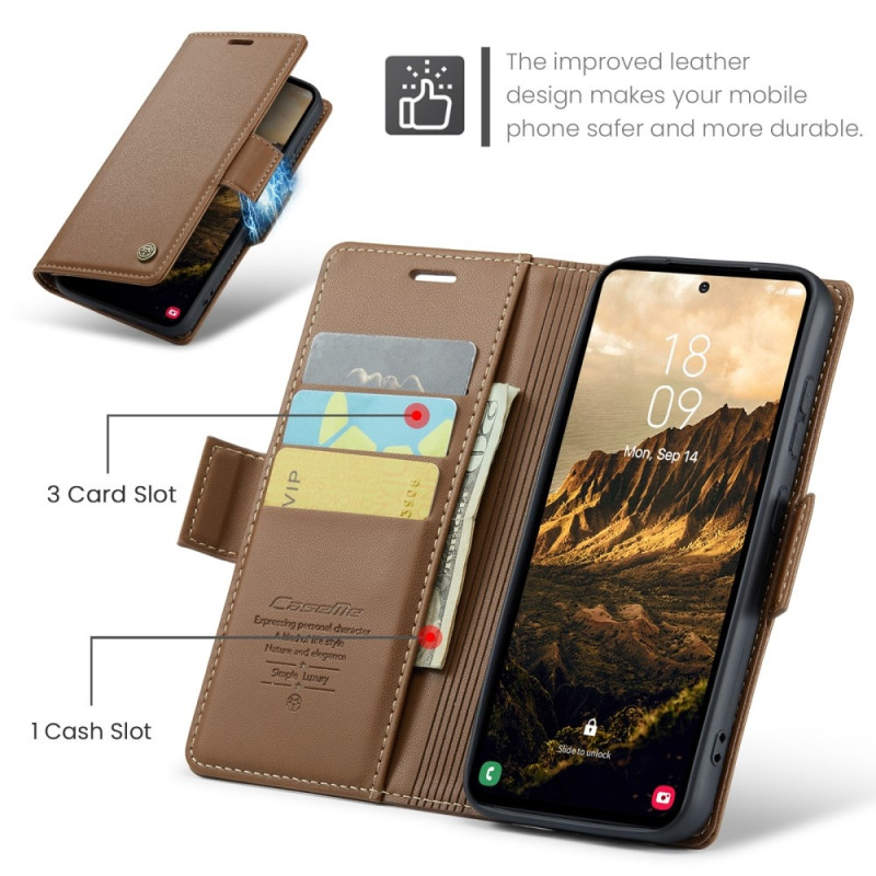 CASEME Retro Lompakkokotelo Samsung Galaxy S25