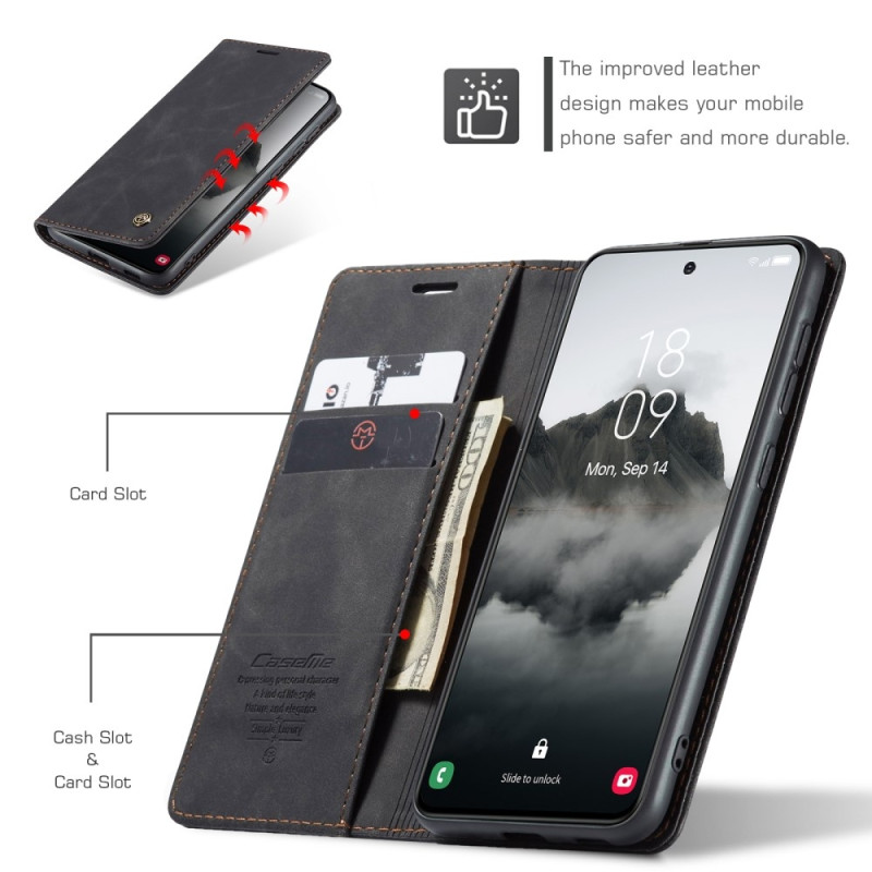 CASEME Retro Wallet Case for Samsung Galaxy S25+ (S25 Plus)