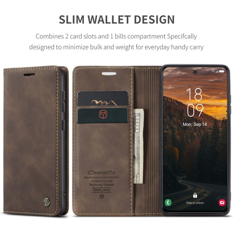 CASEME Retro Wallet Case for Samsung Galaxy S25+ (S25 Plus)