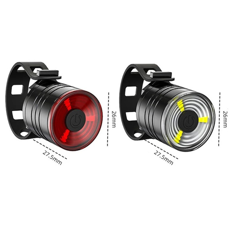 Bicycle Lighting Light Bicycle helmet LED front/rear light Waterproof - White