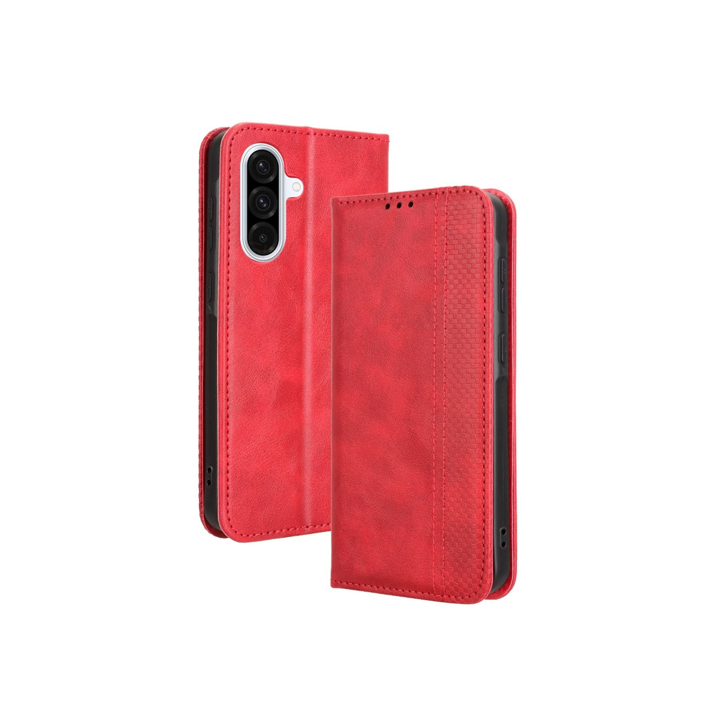 Wallet Stand Flip Phone Case for Samsung Galaxy A56 5G  - Red