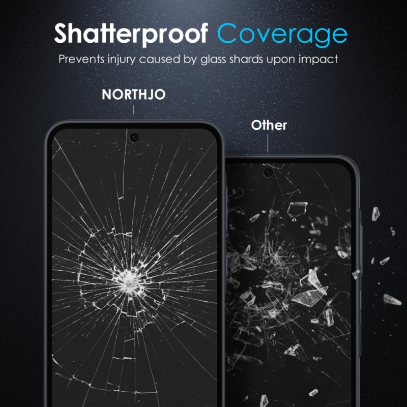 NORTHJO För Samsung Galaxy A36 A56 Privacy Skärmskydd Härdat Glas Anti-Spy