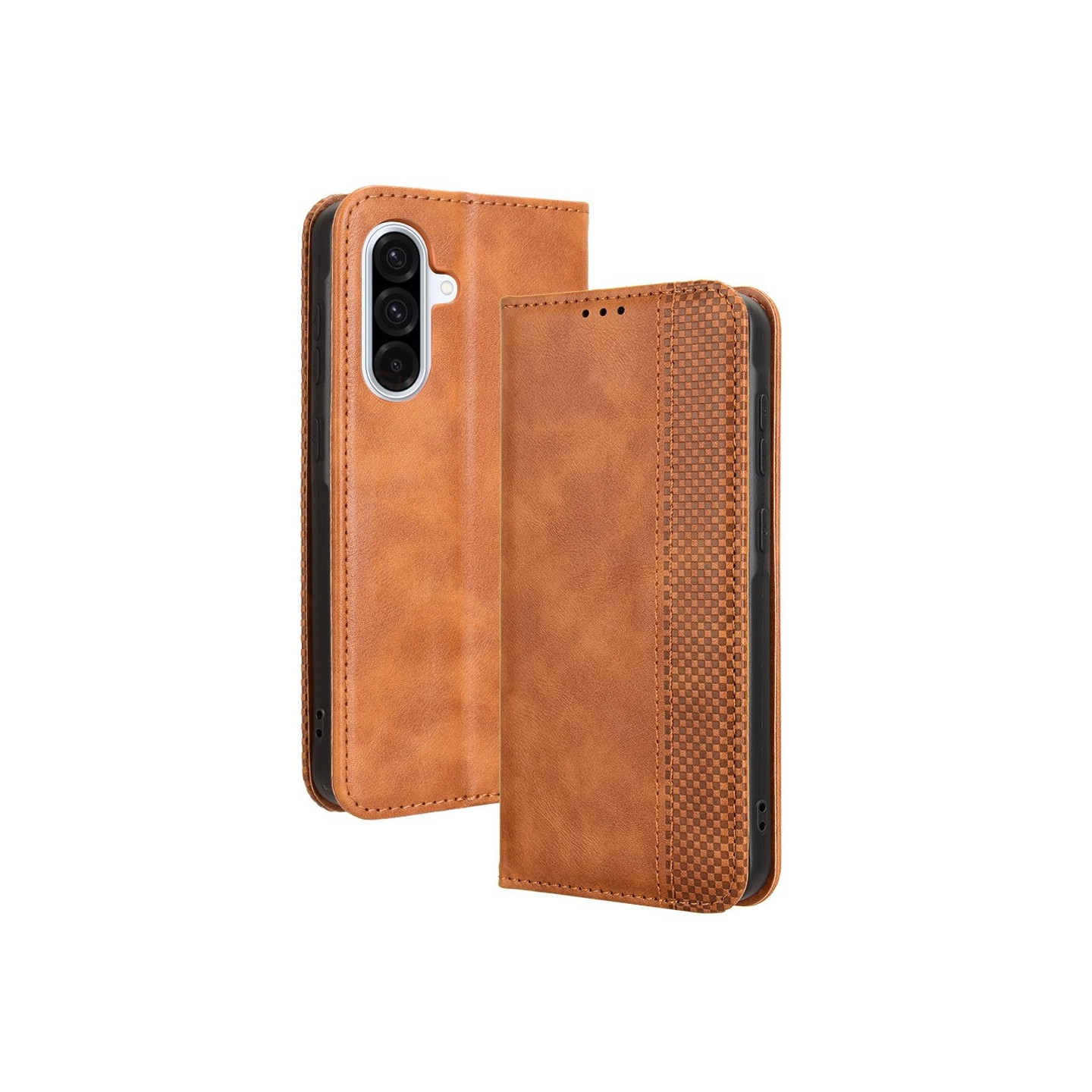 Till Samsung Galaxy A56 5G Plånboksfodral  - Brun