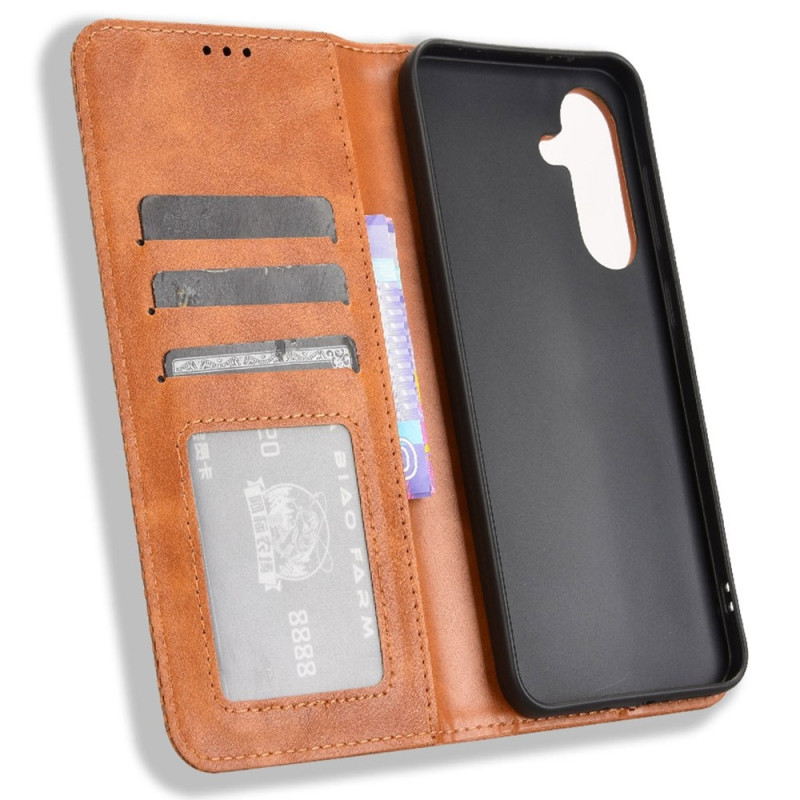 Wallet Stand Flip Phone Case for Samsung Galaxy A56 5G  - Brown