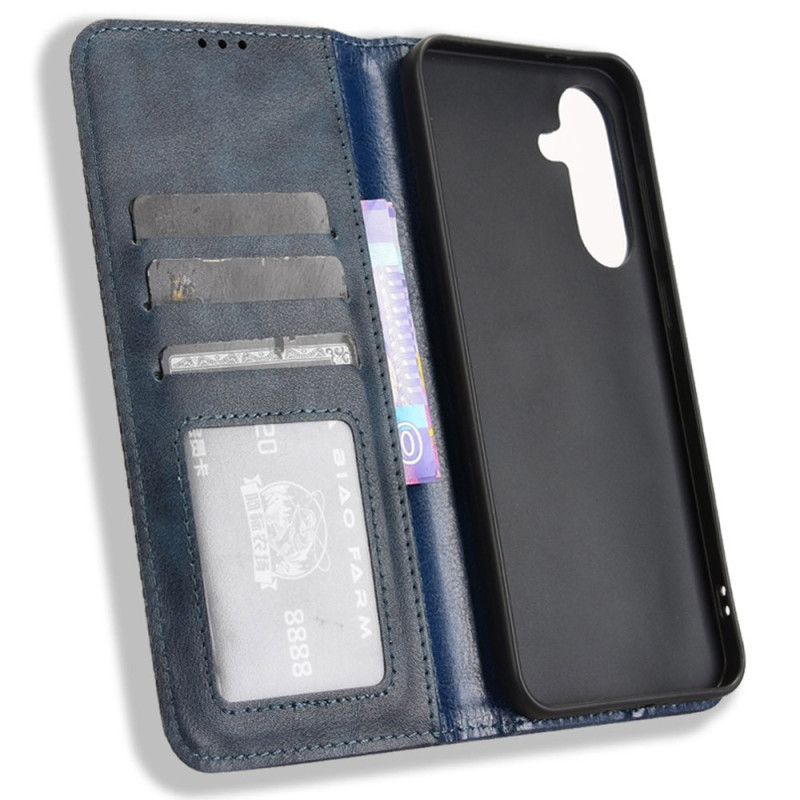 Wallet Stand Flip-telefonetui til Samsung Galaxy A56 5G - Blå
