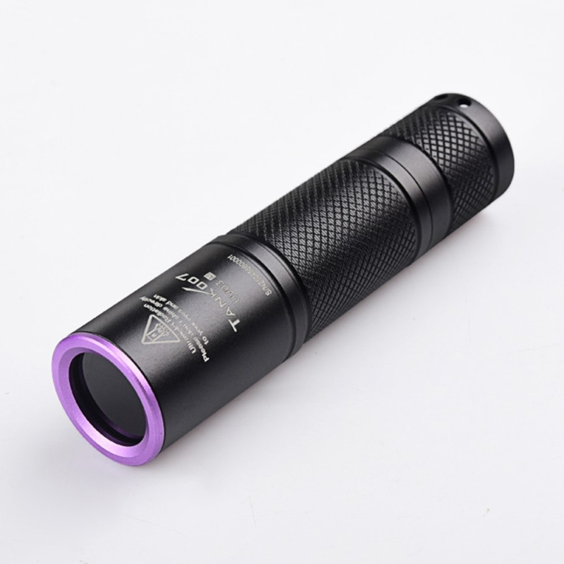 TANK007 365nm Ultraviolet lommelygte Håndholdt UV-lygte til valutaverifikation