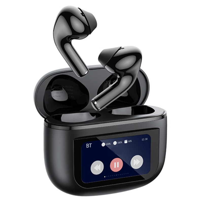 REMAX Cozypods True Wireless Earbuds Touch Screen ANC støyreduserende Bluetooth-hodetelefoner - Svart