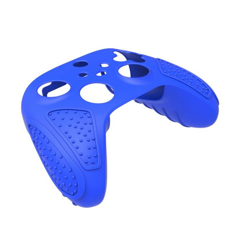For Xbox Series S/X Game Controller Dustproof Silicone Protector Anti-slip Case - Black