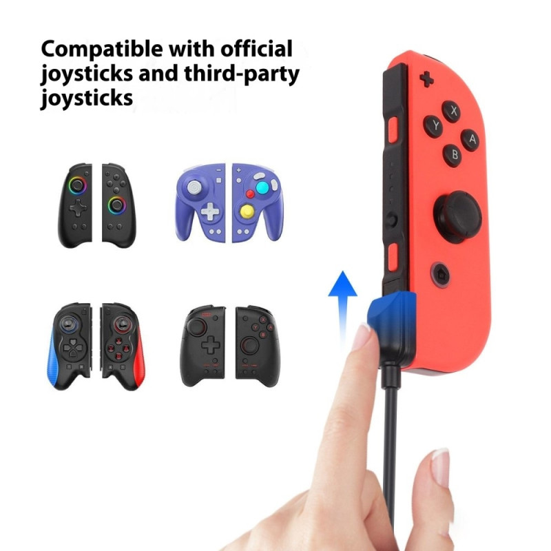 Nintendo Switch OLED Joy-Con Controller 2 in 1 -USB:n kanssa yhteensopiva laturikaapeli