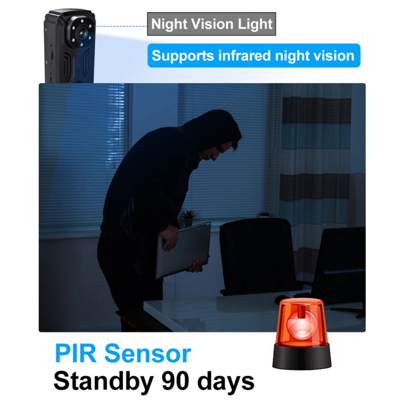 MD37 Videoopptaker 2K Sport Camera Sykkel med IR-CUT AP Hotspot