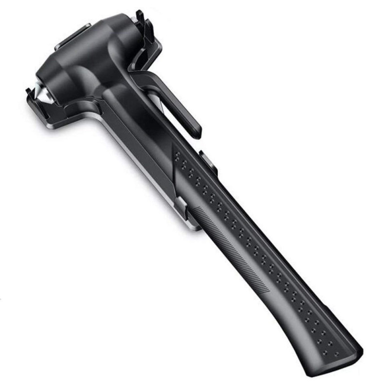 Bilhammare Fönsterbrytare Nödhammare Bälteskniv Långt handtag - svart