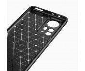 Xiaomi 12 Pro Karbon fiber Texture Skal - Svart