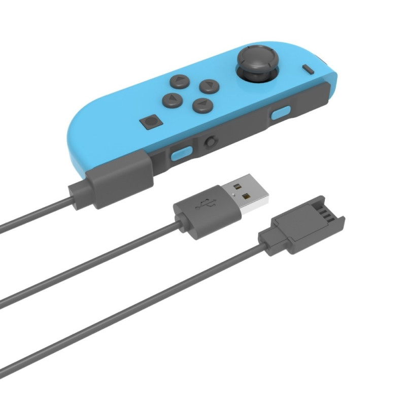 2 i 1 ladekabel kompatibel med Nintendo Switch Joy-Con 2,5 m forlenget USB-laderledning