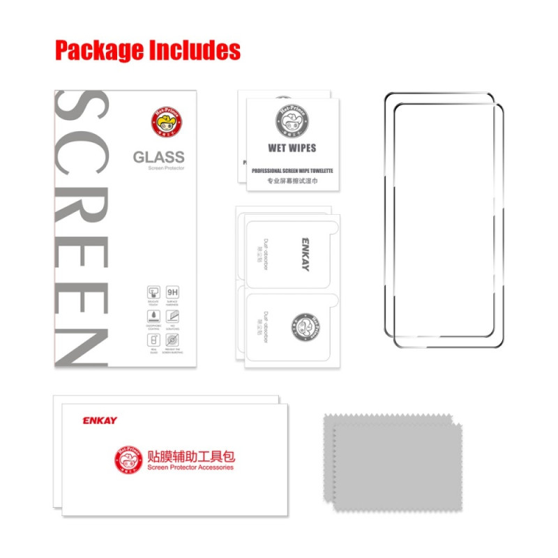 ENKAY 2st Härdat Glas Skärmskydd för Samsung Galaxy A36 5G / A56 5G