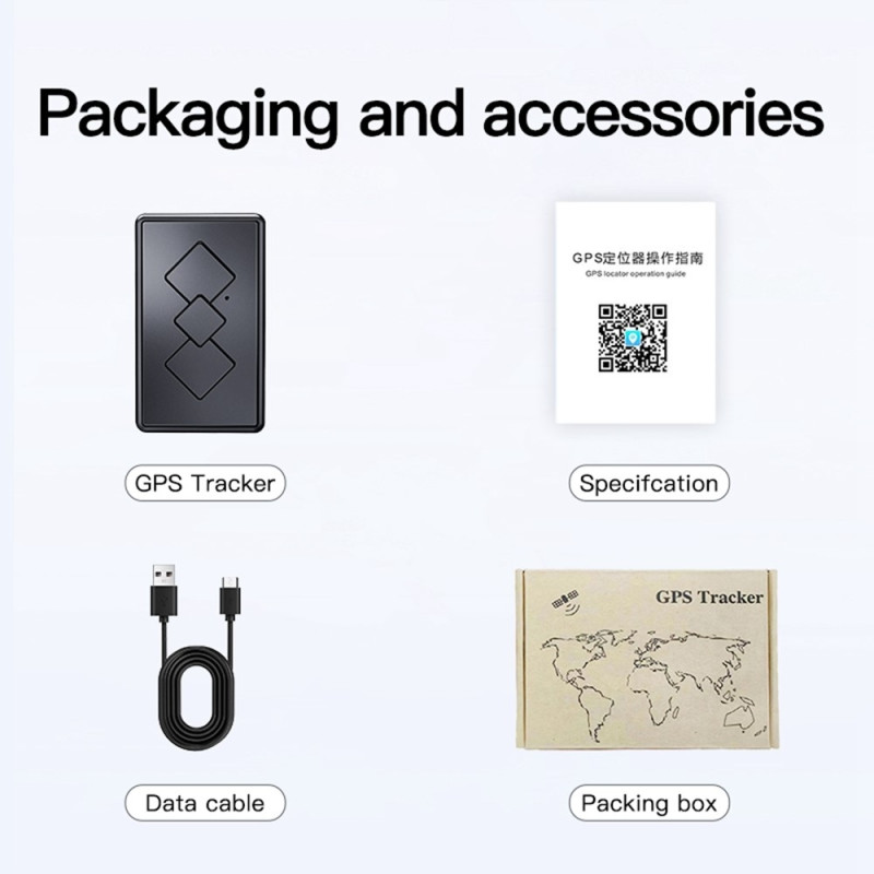 Global GPS Tracker Anti Lost 3D Street View Locator med intelligente alarmer