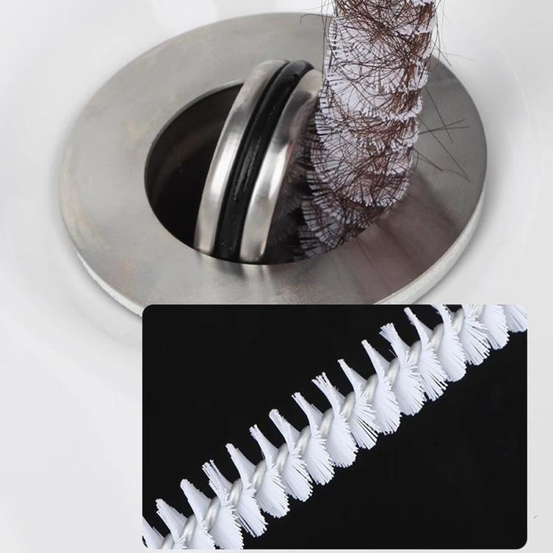 Kitchen Drain Pipe Sink Cleaning Brush Pipe Remove Hair Clear Drain