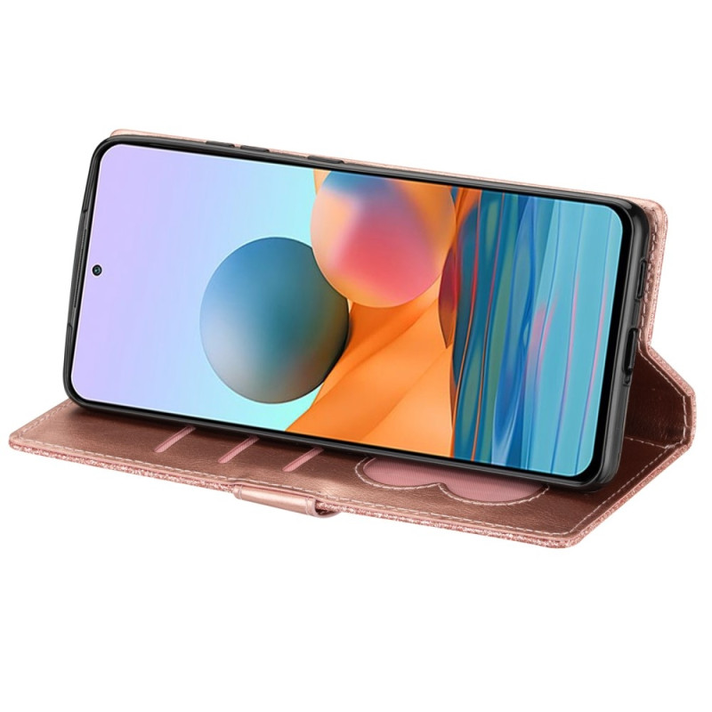 Til Samsung Galaxy A56 5G Stående Glittercover med Lynlåslomme - Rose Gold
