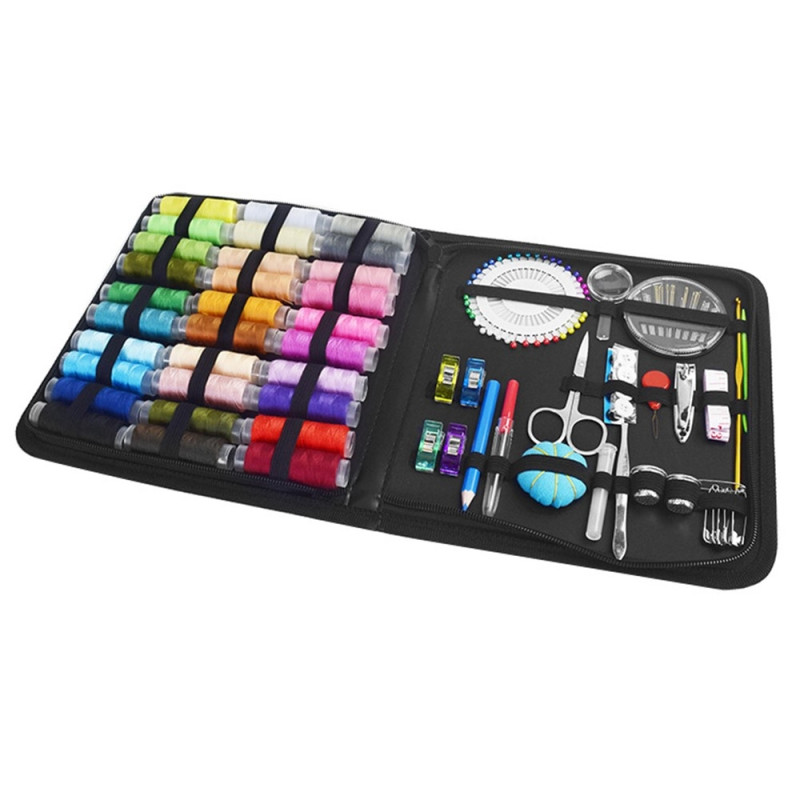 131 stk Sytilbehør Sy DIY Broderi Håndarbeid Nåletrådsaksesett