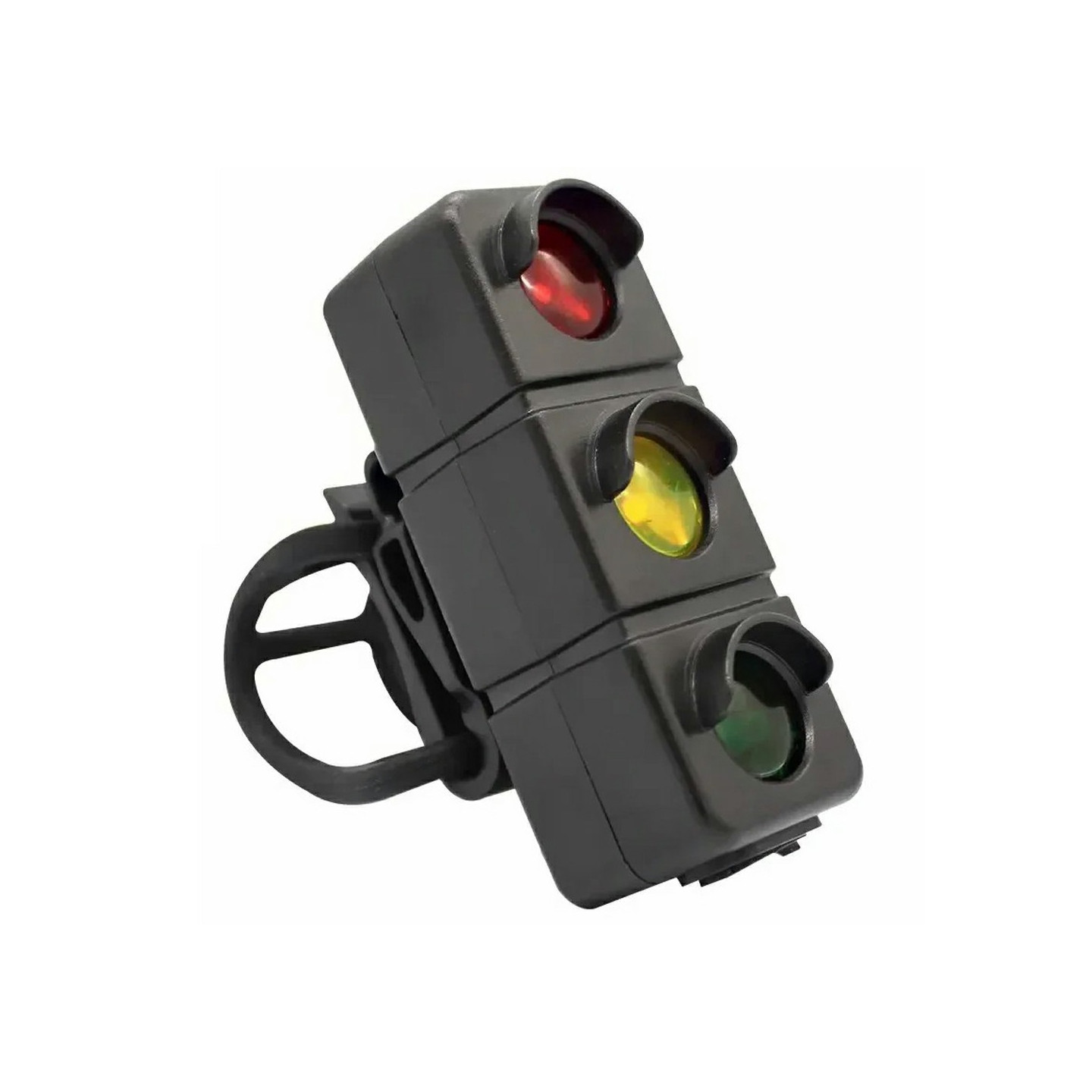 Baklys Sykkellys Oppladbart Varsellys 3 farger LED vanntett