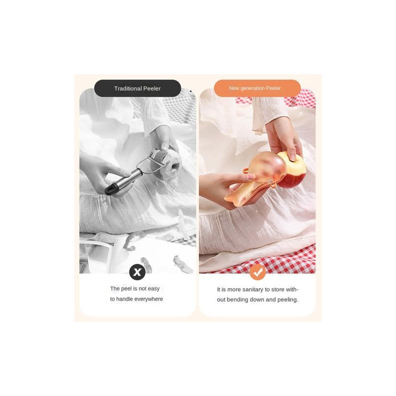 Monikäyttöinen hedelmänkuorija ruostumattomasta teräksestä valmistetut kuorintalaitteet Keittiötyökalu