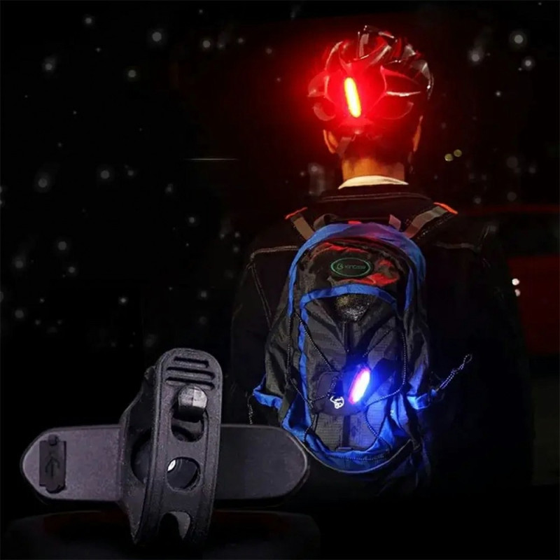 Rear Light Bicycle Lighting Rechargeable Warning Light High Brightness 4 Light Modes