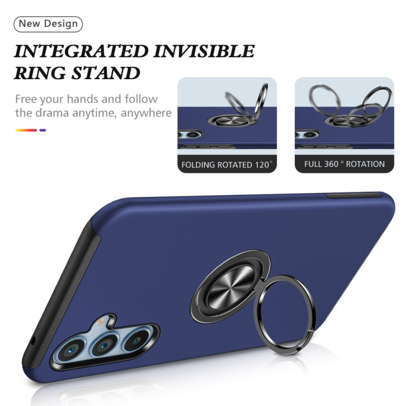 For Samsung Galaxy A56 5G Case PC+TPU Phone Cover with Rotatable Ring Holder