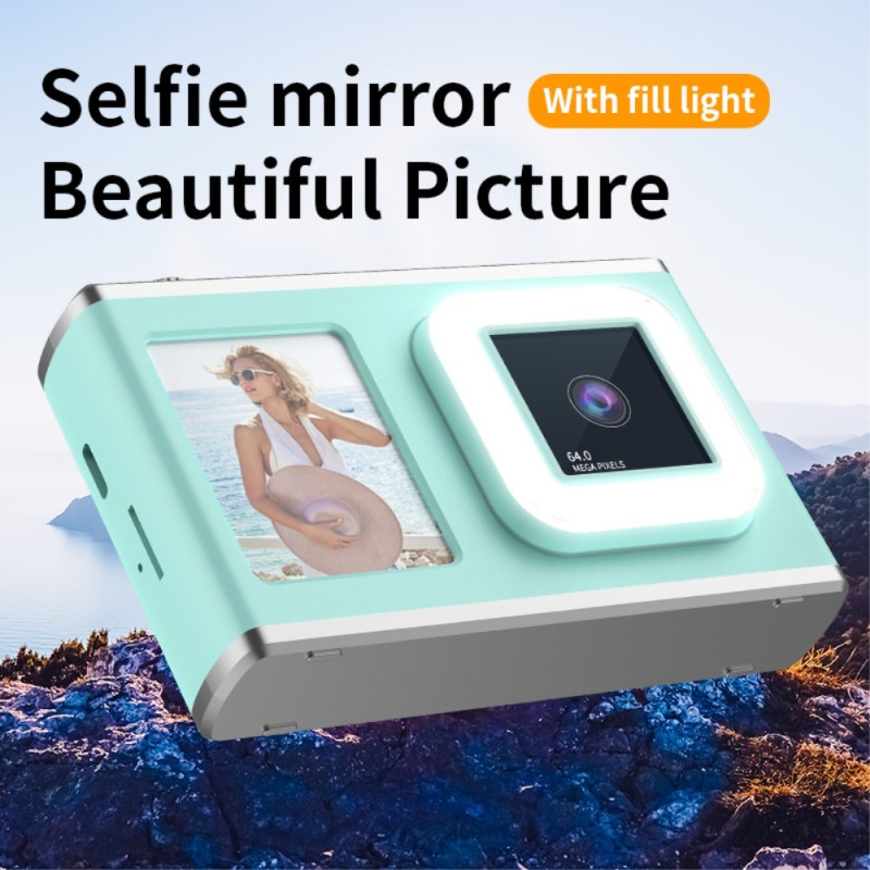 2,4" näytöllinen kaksilinssinen videotallennus CCD-digitaalikamera 32 Gt:n kortilla + lukijalla