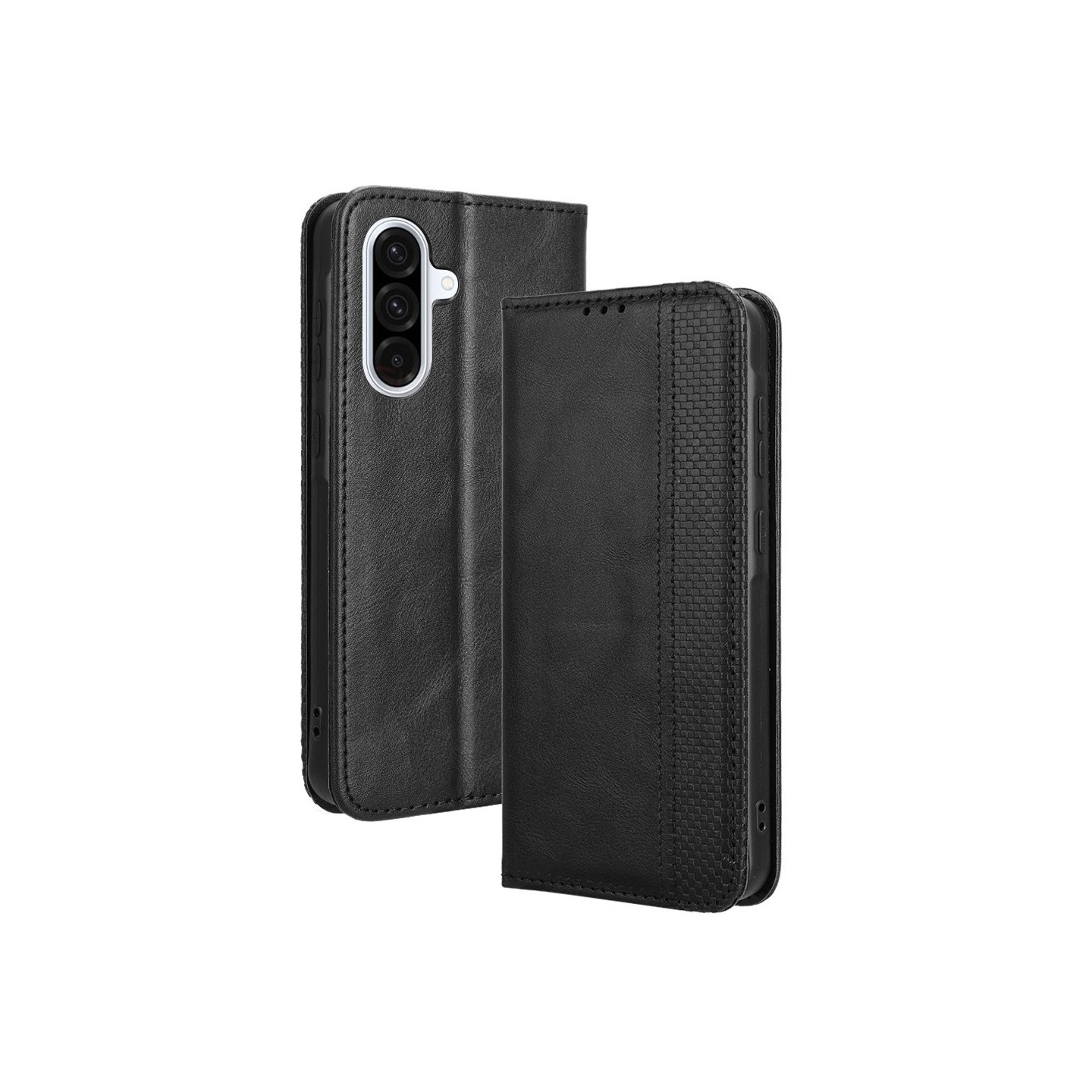 Wallet Stand Flip Phone Case for Samsung Galaxy A56 5G  - Black