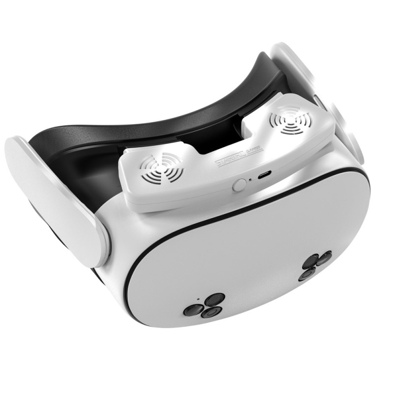 Til Meta Quest 3S VR ansigtsmaske Magnetisk køleventilator Skumpude Åndbar ansigtsskærm