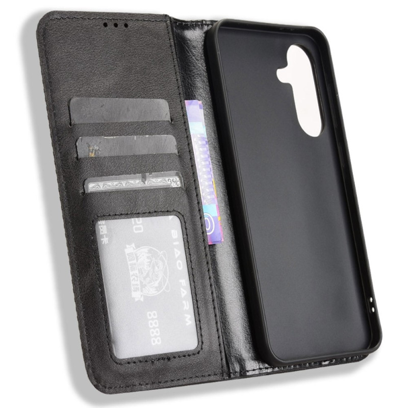 Wallet Stand Flip-telefonetui til Samsung Galaxy A56 5G - Sort