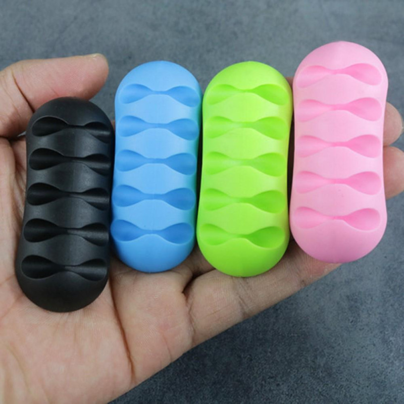 Multikabelholder Ledningsarrangør Kabelklemme - Svart 2 - Pakke