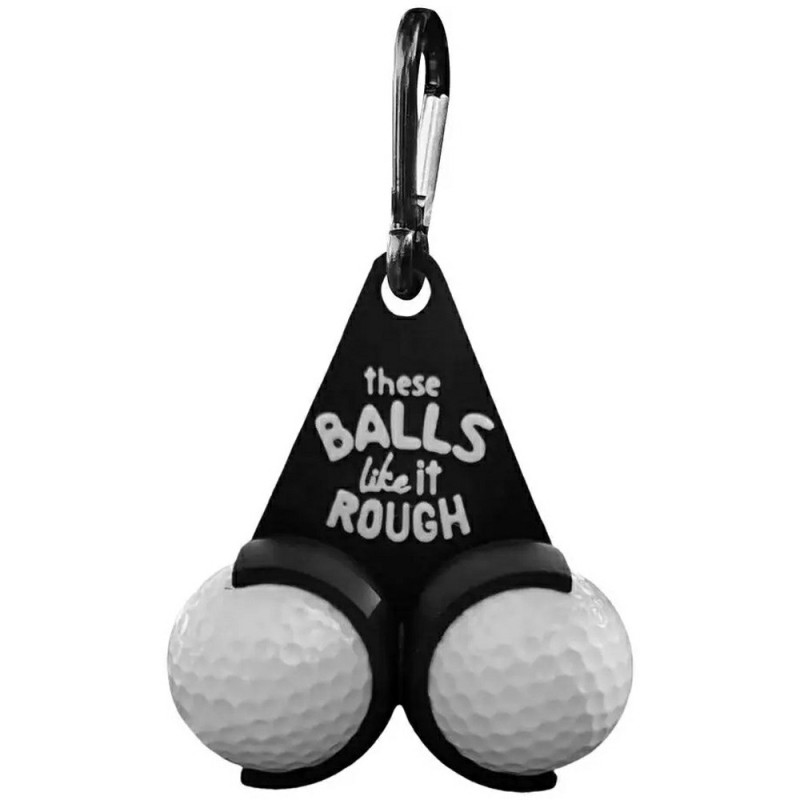 Golf Ball Holder Funny Letters Double Golf Balls Golf Gift - Style B