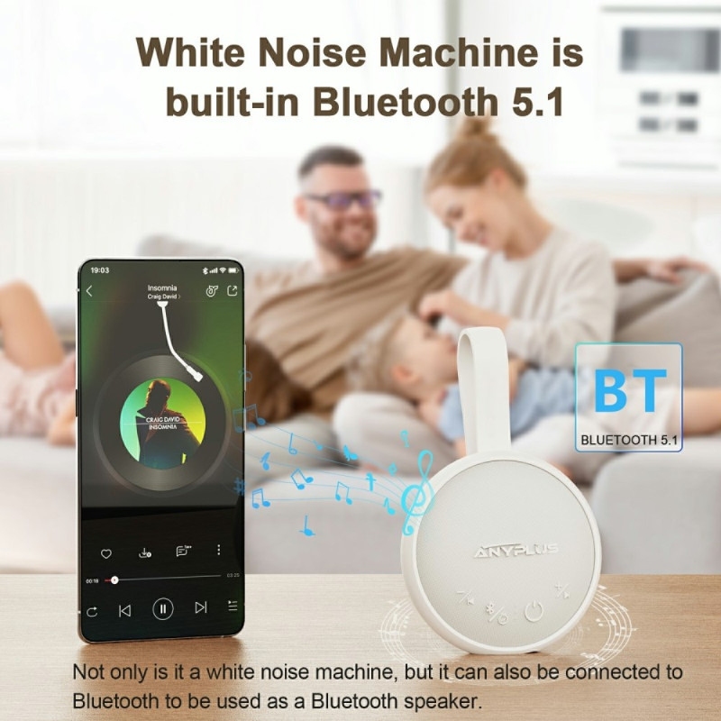 White Noise Machine Bluetooth Speaker Baby Children Adult Sleep Aid Sound Machine