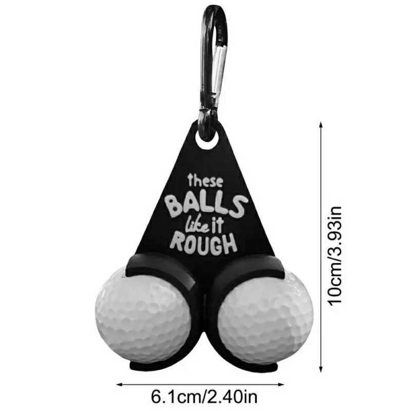 Golfballholder Funny Letters Doble golfballer Golfgave - Stil B