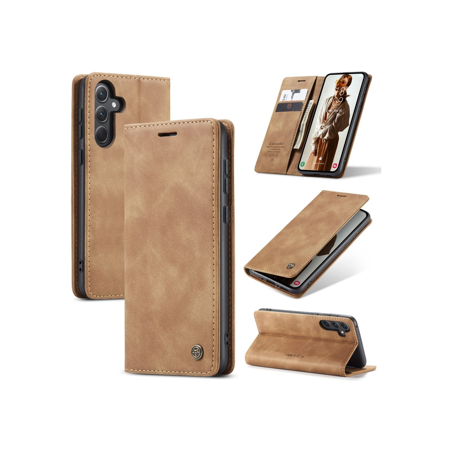 CASEME Plånboksfodral Samsung Galaxy A56 5G - Brun