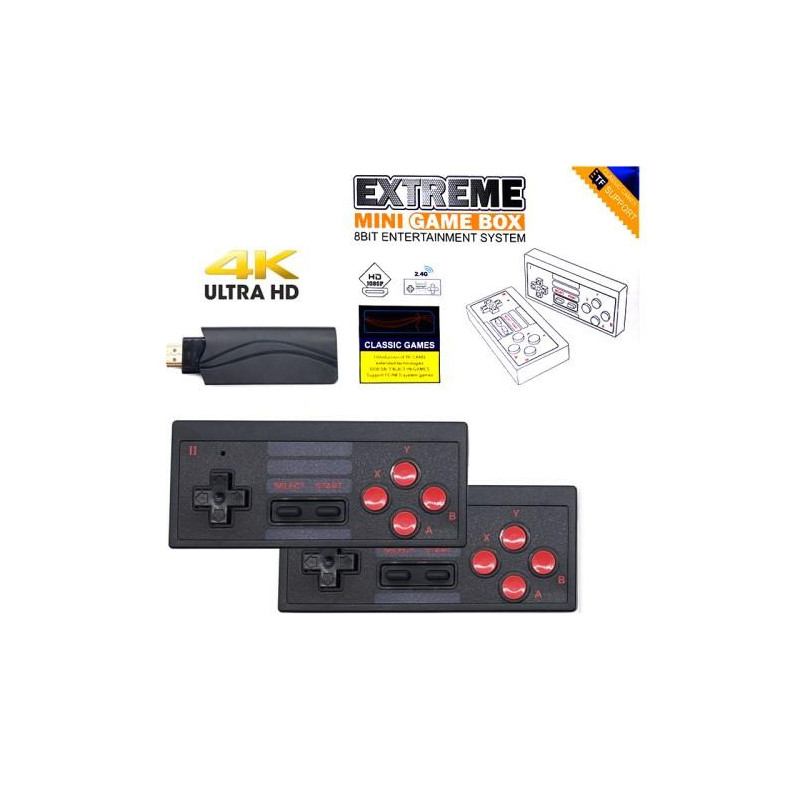 Classic Game Box 8 - Bit Entertainment System TV Game Console (Built - in 628 Games)