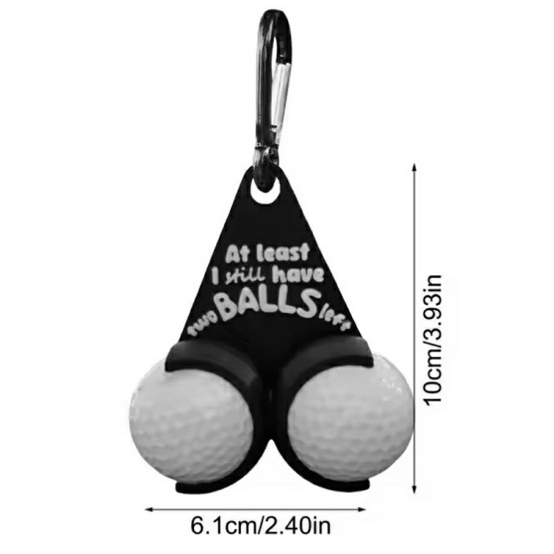 Golfballholder Funny Letters Doble golfballer Golfgave - Stil A