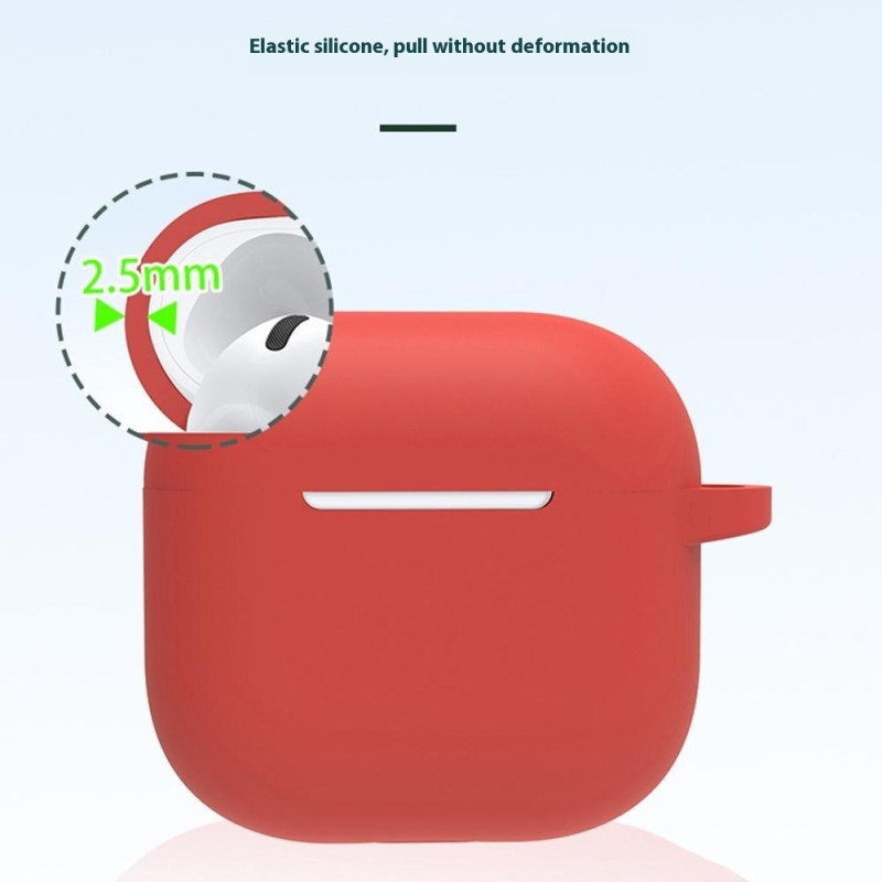 For AirPods 4 6 i 1 tilbehør Veske Stroppholder Ørekroker Halsstropp Nøkkelring - Mørk blå