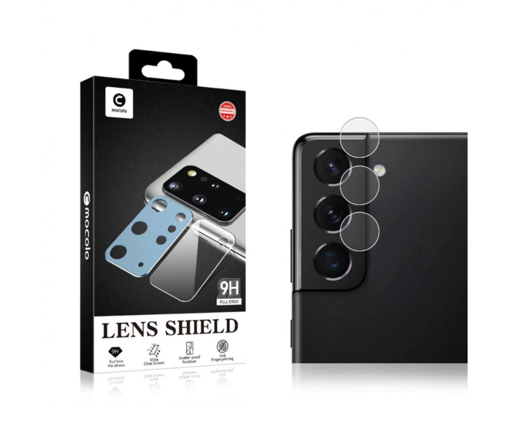 Samsung Galaxy S22 MOCOLO Kamera Lins Skydd Härdat Glas